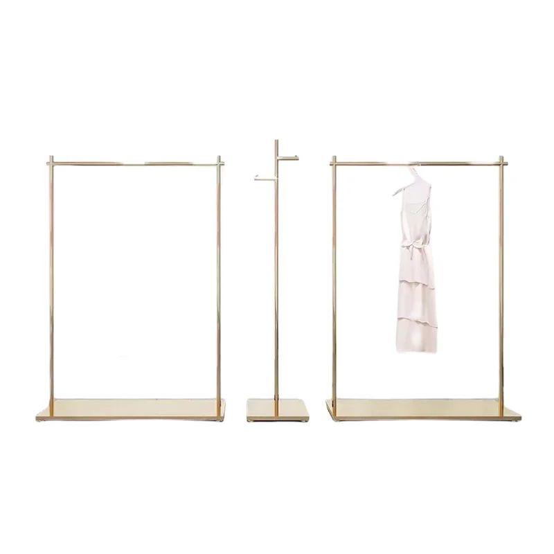 custom.Clothing Store Minimalist Floor-standing Metal Clothes Hanger Display Racks