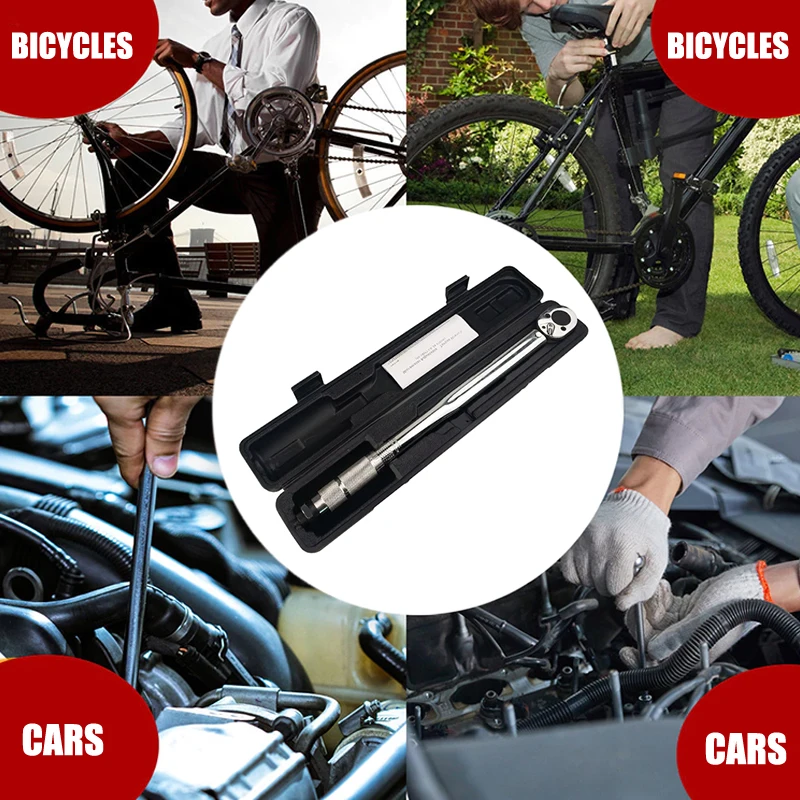 

Динамометрический ключ с приводом 1/2 дюйма, 28-210 Нм, профессиональный, для ремонта автомобилей и велосипедов, с предустановленной регулировкой и реверсивной головкой, калиброванная точность