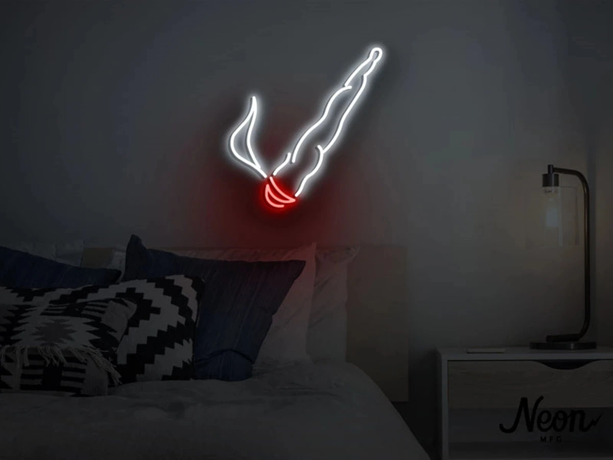 Smoking Cool Neon LEDpersonal gift Indoor Art Hanging Decorations For Festive Party Room Bar Restaurant Custom Made Decoration