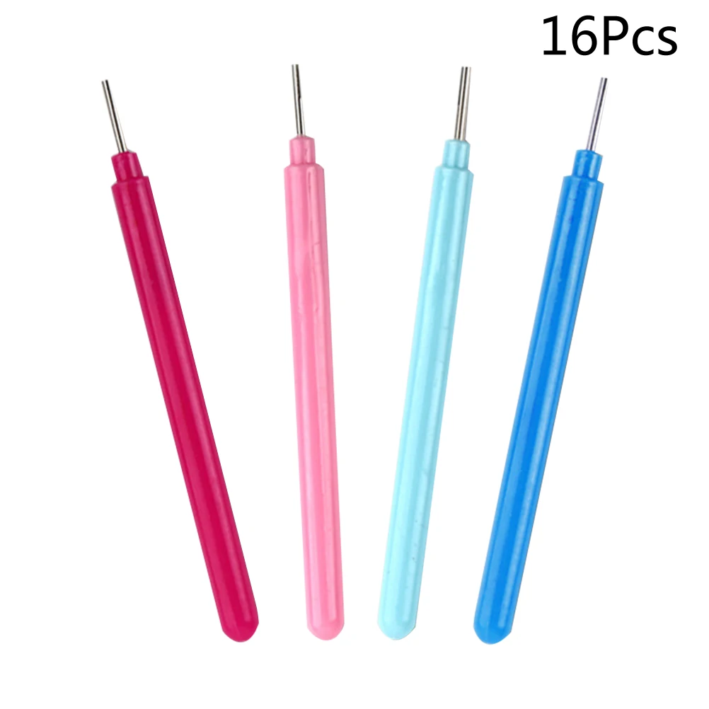 

16 pcs Forked Pen Roll Paper Quilling Tools Slotted Kit Crafting Diy Flower Rolling Filigree Stainless Steel Ballpoint Non-Slip