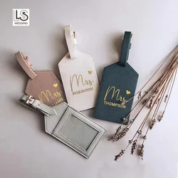 Personalized Leather Passport Holder Personalized Luggage Tag Bridesmaid Gifts Mr & Mrs Honeymoon gift Travel Set Gifts For Her