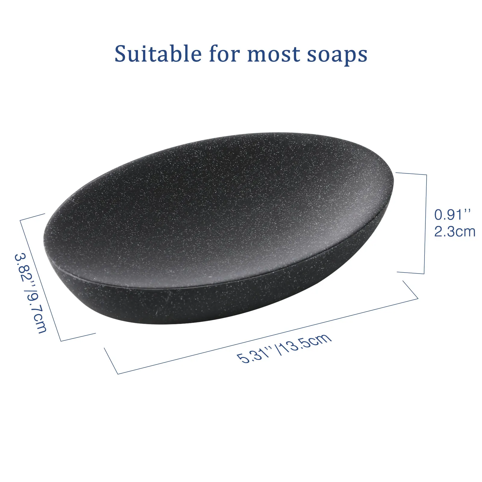 Soap Dish,Marble Look Soap Tray,Resin and Grit Soap Holder for Shower Bathroom Kitchen Sink,Bar Soap Sponge Case Box,Bar Soap