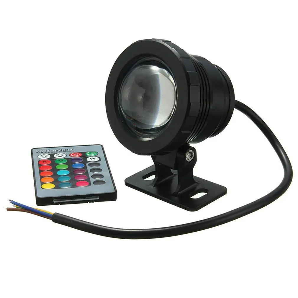 Waterproof RGB LED Light Outdoor Garden Fountain Pool Pond Spotlight Super Bright Underwater Light Lamp With Remote Control