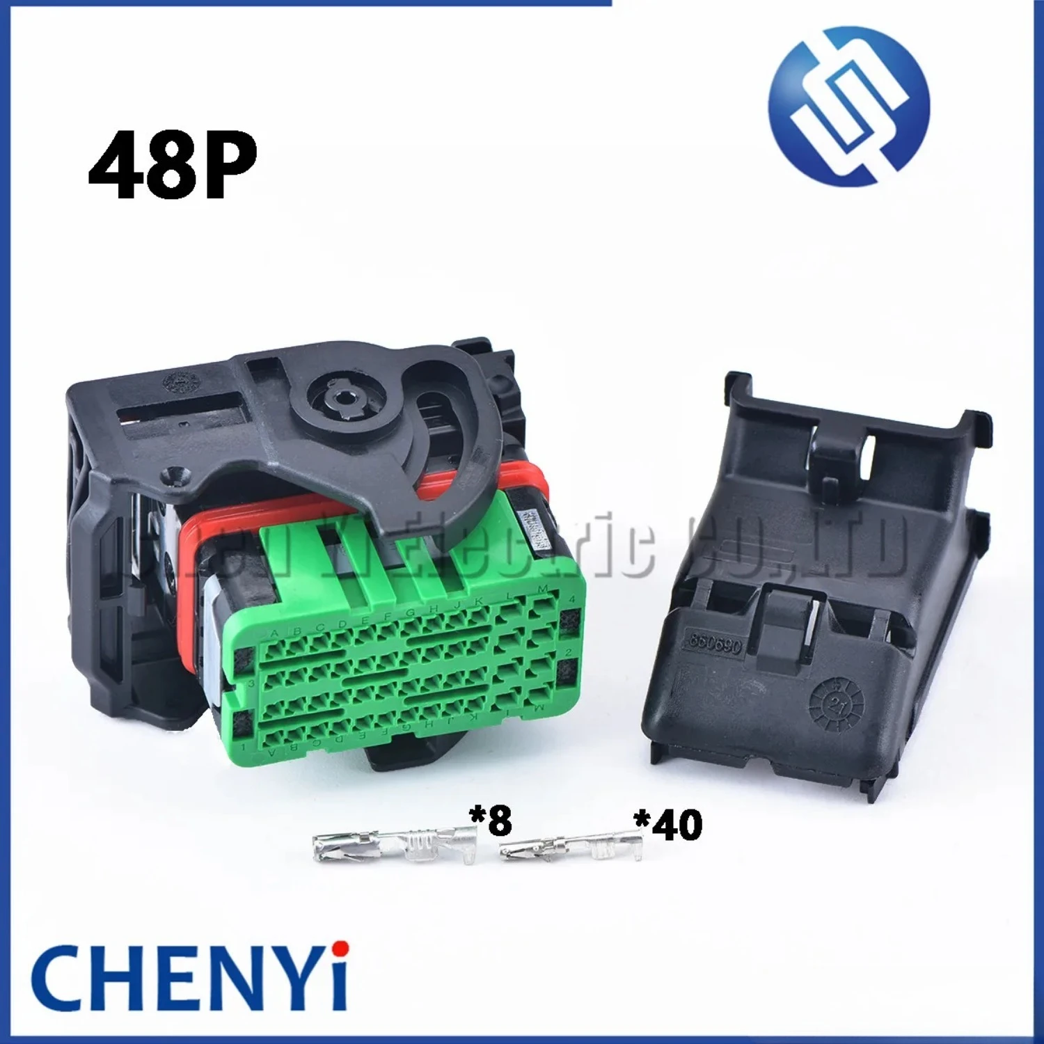 Conector ECU híbrido modular de 48 pines verde con pines 64320-1315 643201315 0643201315