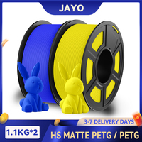 JAYO 2 Rolls 3D High Speed Matte PETG/PETG Filament 1.75mm 600mm/s Print Range High Flow Speedy PETG 3D Printer Filament for 3D