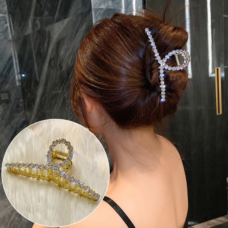 Punk-Haarklammer aus Metall für dicke, flüssige, unregelmäßige Muster, Haarspangen, rutschfestes und stilvolles Accessoire, silberfarbene Haarnadel