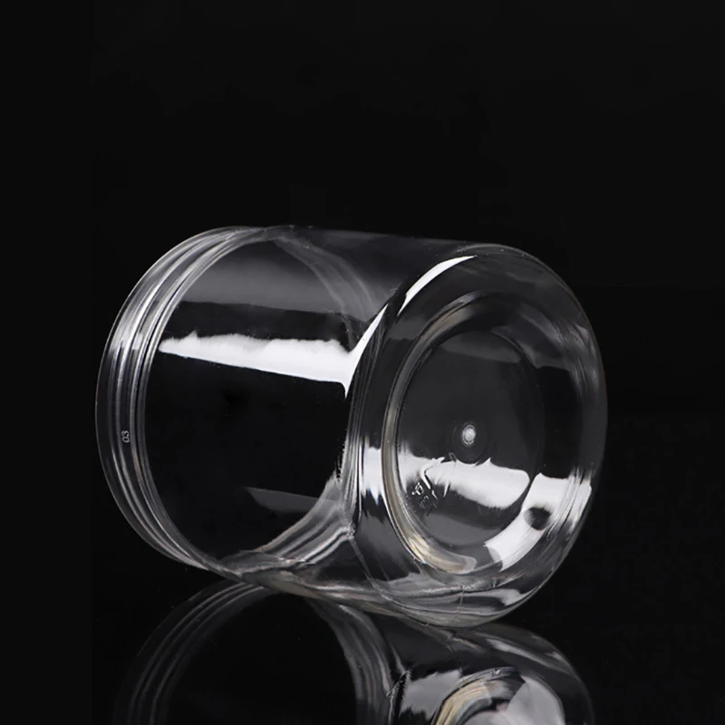 1PC Plastic Packing Bottle PET Clear Empty Seal Bottle Circular Bucket Storage Biscuit Jar Food Grade Sealed Cans Tank Container