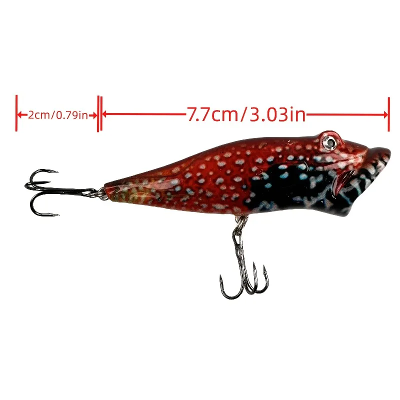 random color 1pc JOYOYO 12.4g Multi-Colored Surface Lures for Freshwater & Saltwater Fishing - ABS Plastic & Carbon Steel Hooks