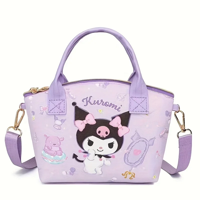 Sanrio Cinnamoroll Kuromi Hello Kitty Mymelody Prints Tote Handbag Shoulder Bag Lovely Versatile Stylish Adorable view 5