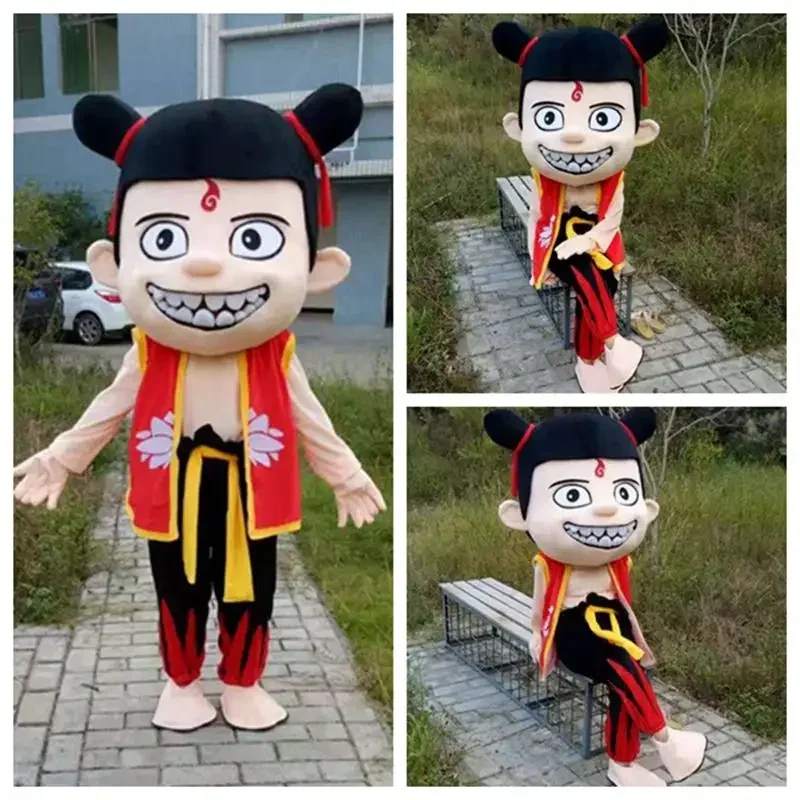 Ne 2 Ne Zha Mascot Costume For Kids Birthday Party Christmas Dress Full Body Props Outfit Suits M5