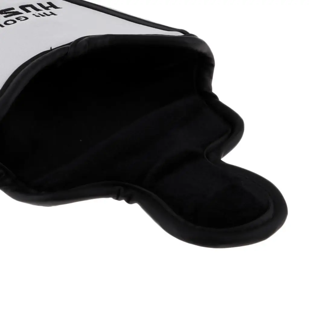 PU Leather Water Resistant Mallet Putter Headcover Dog Pattern Magnetic Closure Golf Supplies Accessories for Golf Sport
