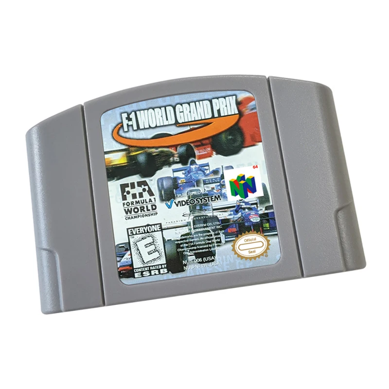 Game Card Cartridge System Console for N64 64 US Version -F-1 World Grand Prix