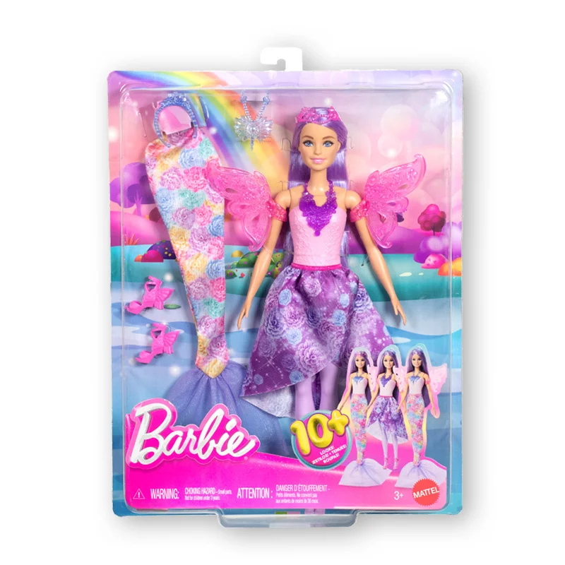 ชุดตุ๊กตาบาร์บี้ต้นฉบับขนาด 30 ซม. ชุดเจ้าหญิง ของเล่นแต่งตัวเด็ก ชุดแฟนตาซี ซีรีส์เทพนิยาย นางเงือก ของขวัญสำหรับเด็กผู้หญิง