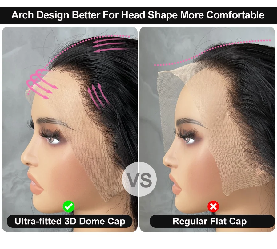 Eva Real HD Lace Wigs Straight 2x6 HD Lace Closure Wig Deep Part Pre Plucked Melt All Skins Invisible HD Human Hair Closure Wigs