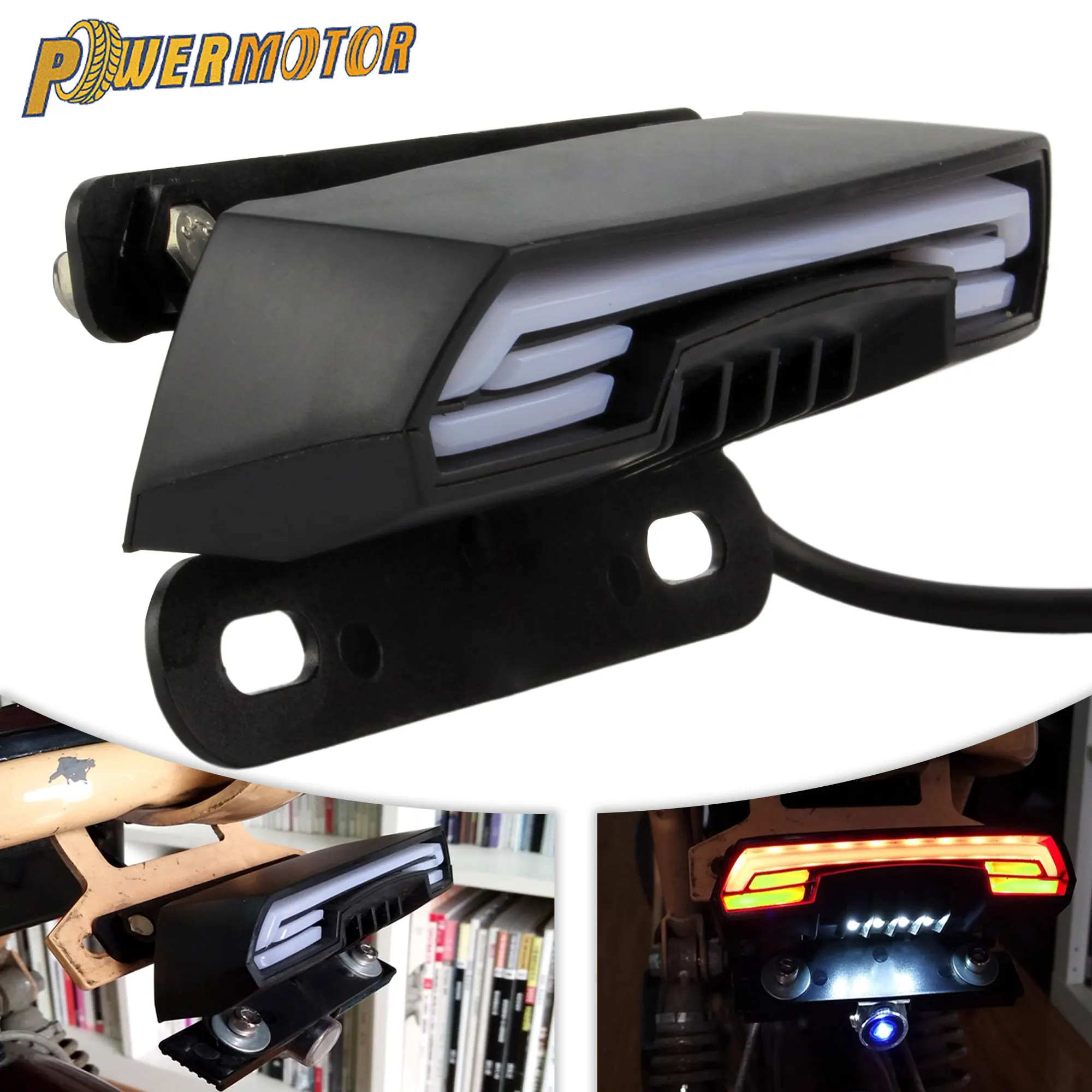 

12V Motorcycle LED Taillight Brake Light for Yamaha Jog 3kj Suzuki DRZ 400 Honda Xr150l XR CRF 250 Supermoto Turn Signal Lamps