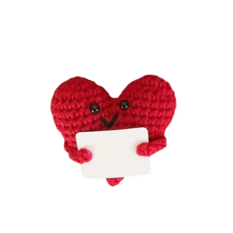 Französische Positive-Karte, handgefertigte Häkel-Kartoffelpuppe, Stressabbau-Schreibtischdeko, gestricktes Gemüse-Ornament, Geschenk für Zuhause und Büro – Detail 6