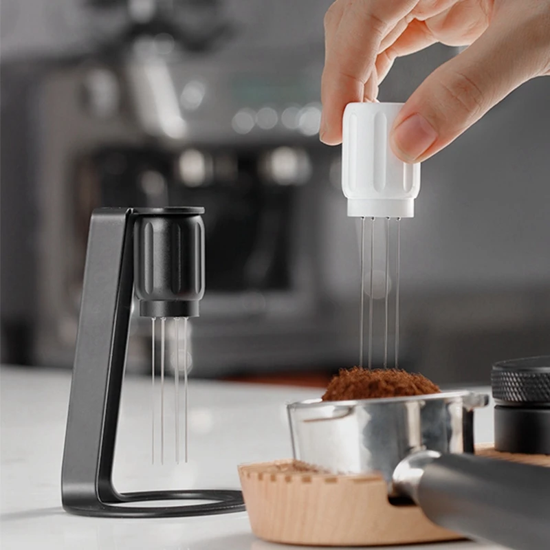 WDT Tool Magnetic Coffee Stirrer Distribution Tool Espresso Cloth Powder Stirrer Coffee Stirring Tool With Stand