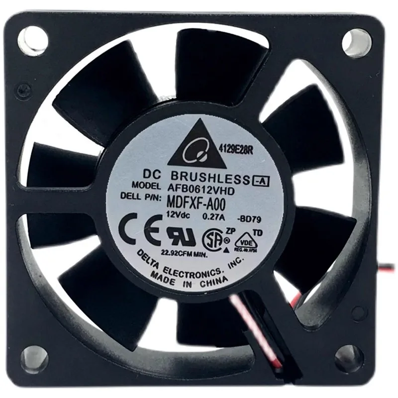 New Cooler Fan for Delta AFB0612VHD 12V 0.27A 6020 6cm Chassis PWM Temperature Control Fan 60*60*20MM