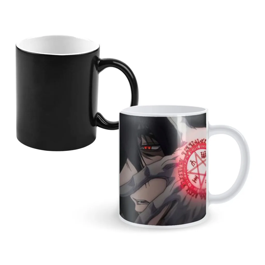 

Alucard Hellsing Anime Movie Coffee Mugs And Mug Creative Color Change Tea Cup Ceramic Milk Cups Novelty Interesting Gifts