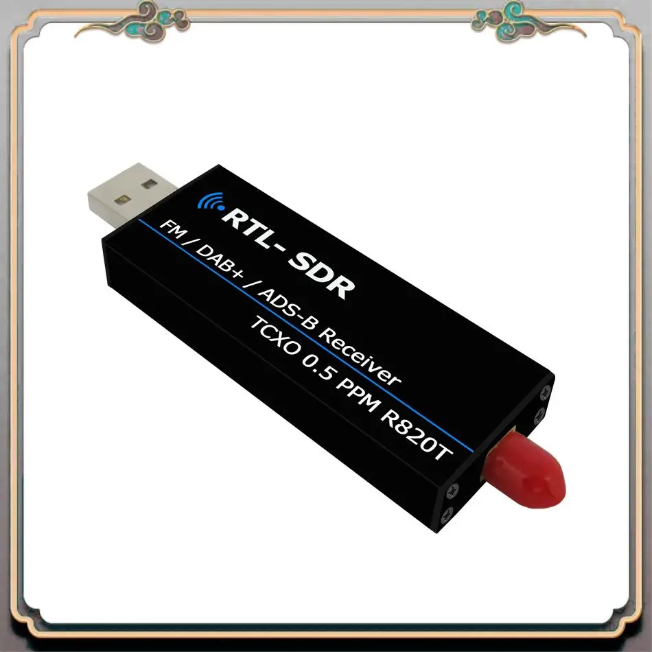 Langlebiger Rtl2832u Rtl Sdr-Empfänger R820T2 USB Rtl-Sdr-Dongle mit 0,5 ppm Tcxo Sma Mjzsee A300U