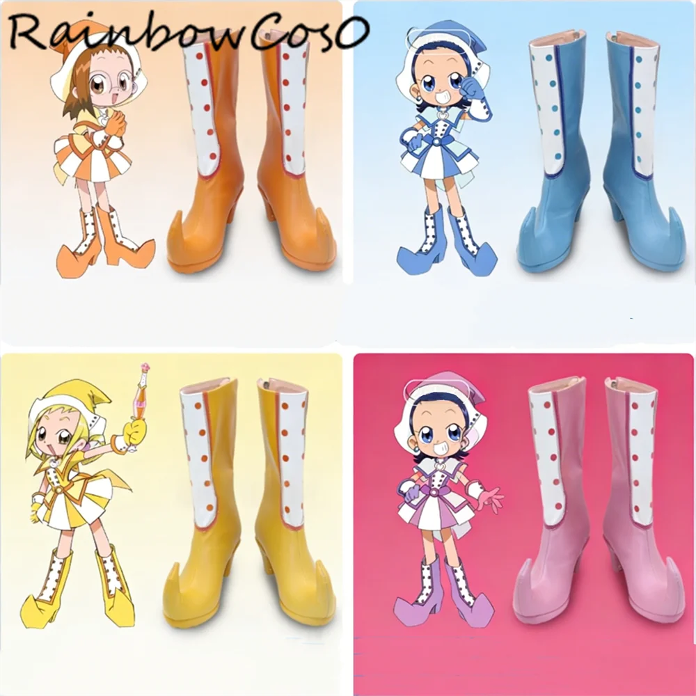 Fujiwara Hazuki Senoo Aiko Asuka Momoko Harukaze DoReM Magical DoReMi Cosplay Shoes Boots Game Anime Halloween Christmas W5632