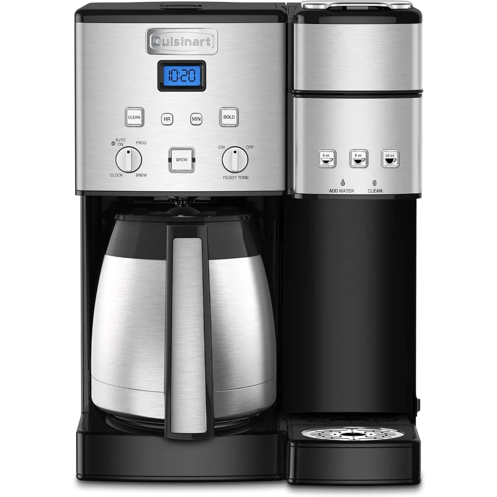 Coffee Center 10-Cup Thermal Coffeemaker and Single-Serve Brewer, Stainless Steel