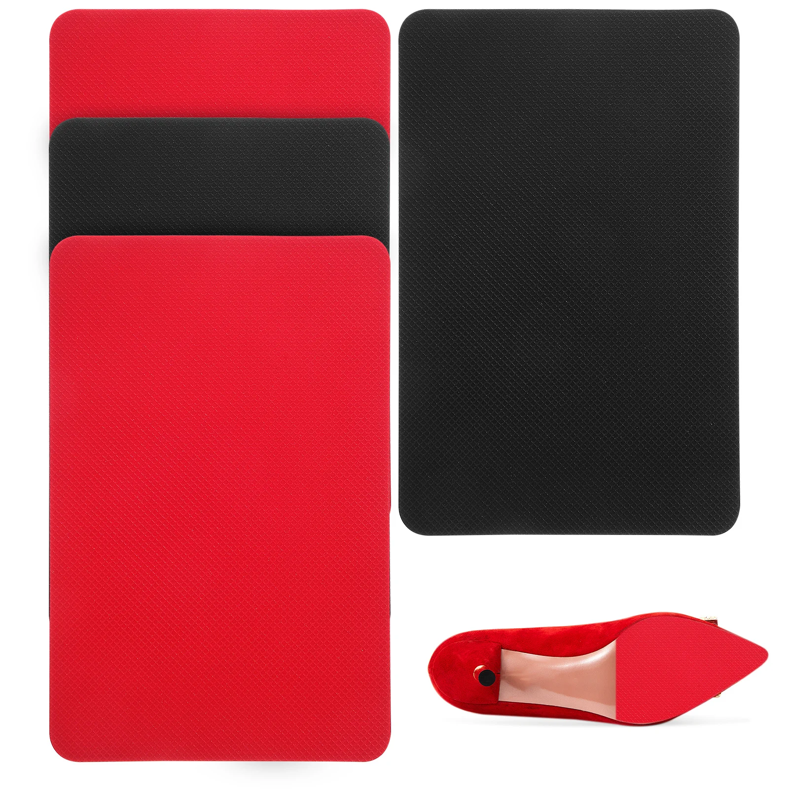 

4 Pcs Non Slip Stickers Adhesive Bottom Heel Pads For Shoes Sneakers Enhanced Traction Rubber Silicone Shoe