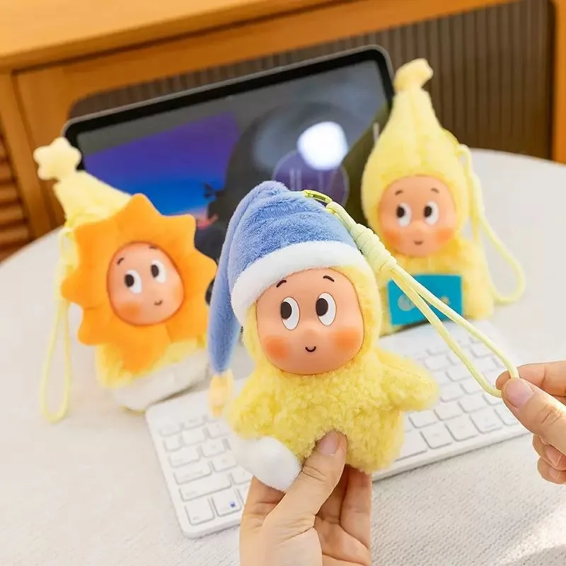 

Новая милая серия «Звездные люди», виниловый плюшевый кулон для лица, школьный кулон для девочек, детский подарок, супер милая кукла