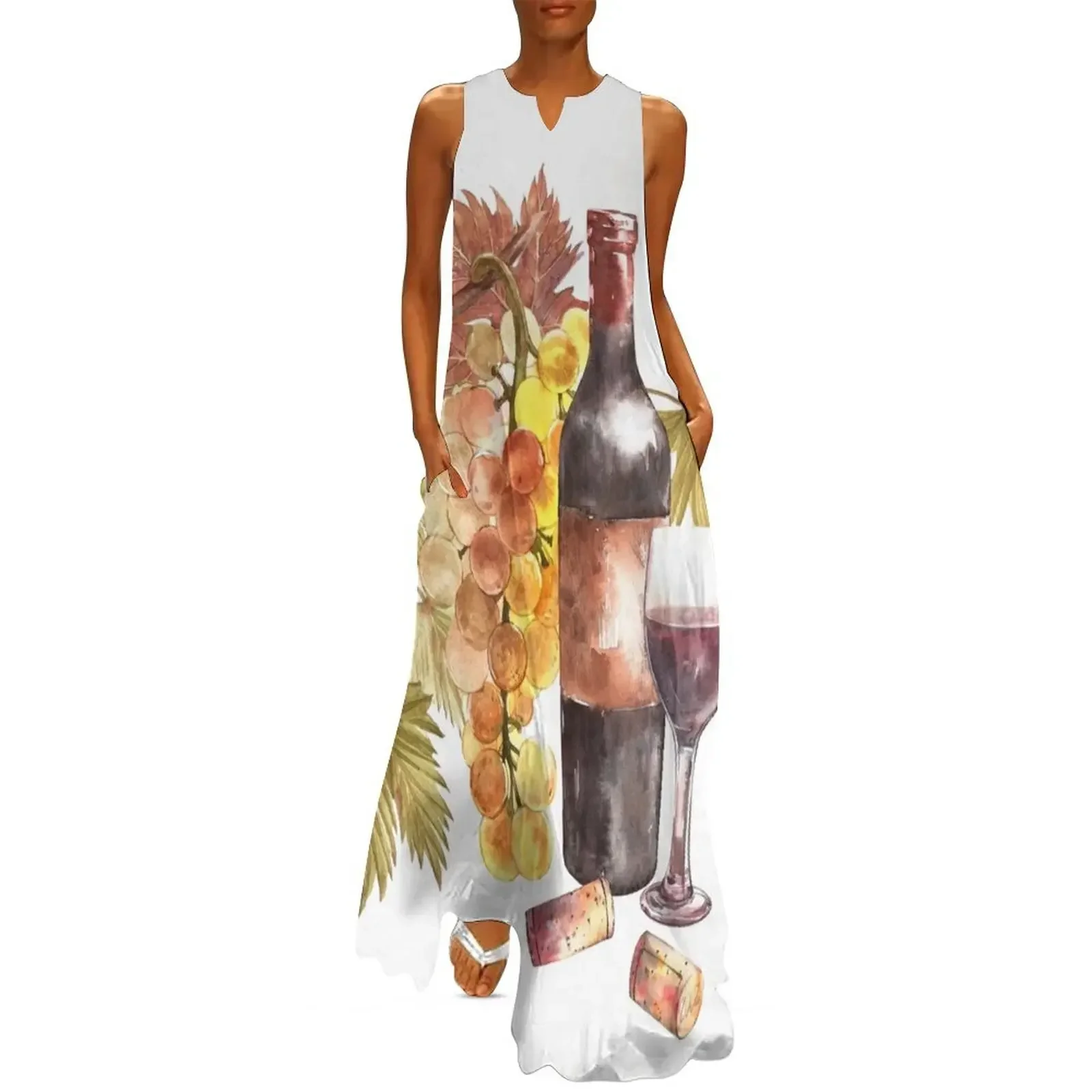 

Bottles and glasses of wine Long Dress Long veiled dresses dress women summer Evening gown sexy short dresses daring Dress