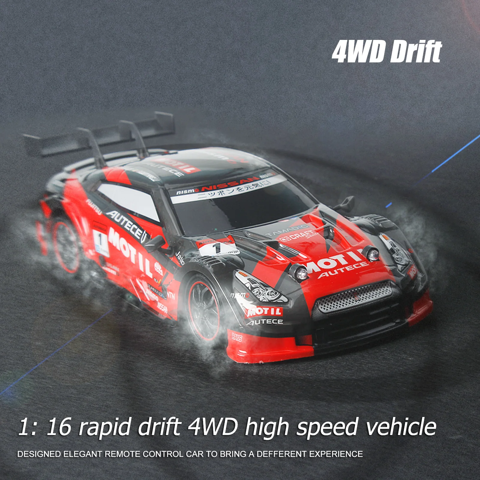 

1/16 Scale Racing RC Car 2.4G Drift Racing Car 4WD Off-Road Radio Remote Control Vehicle Electronic Hobby Toys For Kids