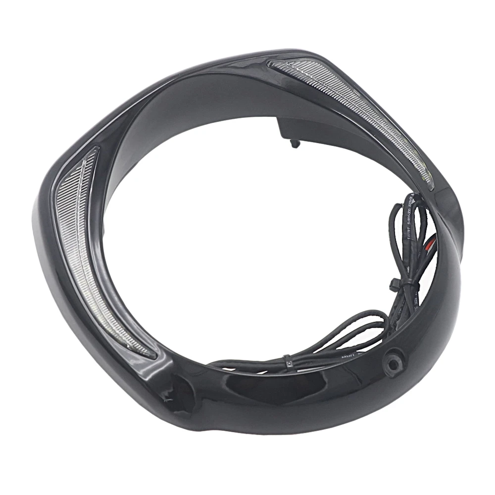 

Motorcycle LED Headlight DRL Trim Ring Bezel for Touring Electra Street Glide Ultra Limited 2014+