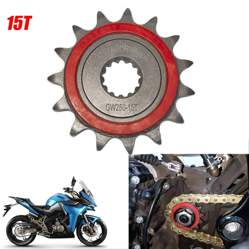 Silent Durable ENGINE Front Sprocket Fly Chain Wheel 15T For Zontes ZT250-S ZT310-X-R-T-V-VX ZT350-R-X-T GK350 ZT 250 310