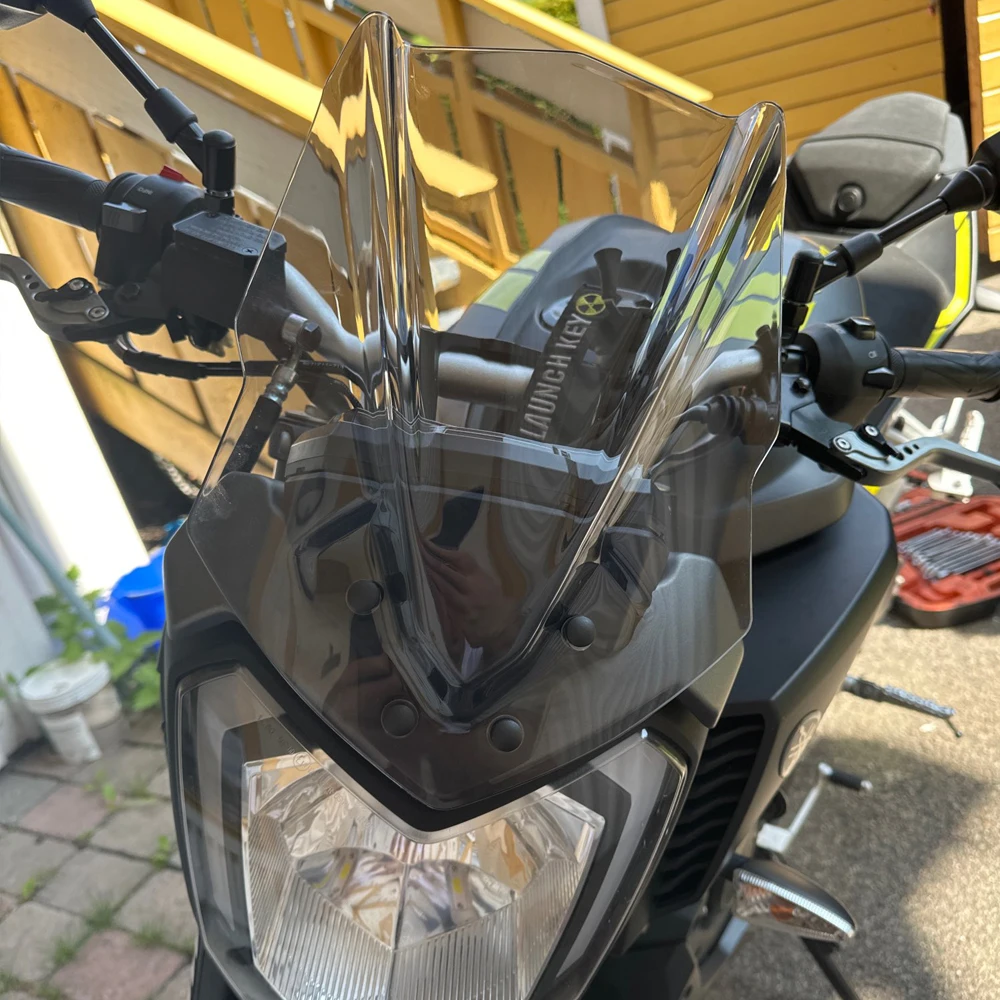 Parabrisas de doble burbuja para motocicleta, pantalla deflectora de viento para Yamaha MT 125, MT-125, 2015, 16, 2017, 2018, 2019, MT125