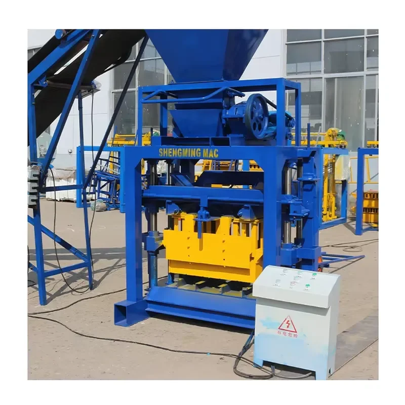 Semi Automatic Interlocking Concrete Cement Small Block Machine Brick Making Machinery QTJ4-35 Hollow Block Machine