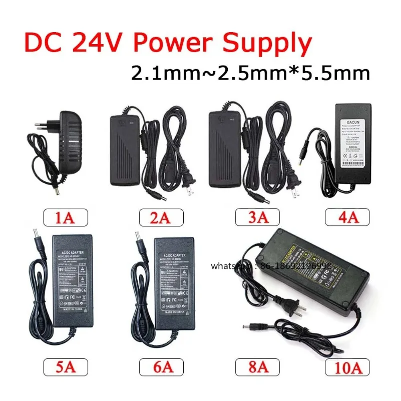 LED Power Adapter DC 24V Lighting Transformer AC 110V~220V 1A 2A 3A 4A 5A 6A 8A 10A Switching Power Supply for LED Camera Router