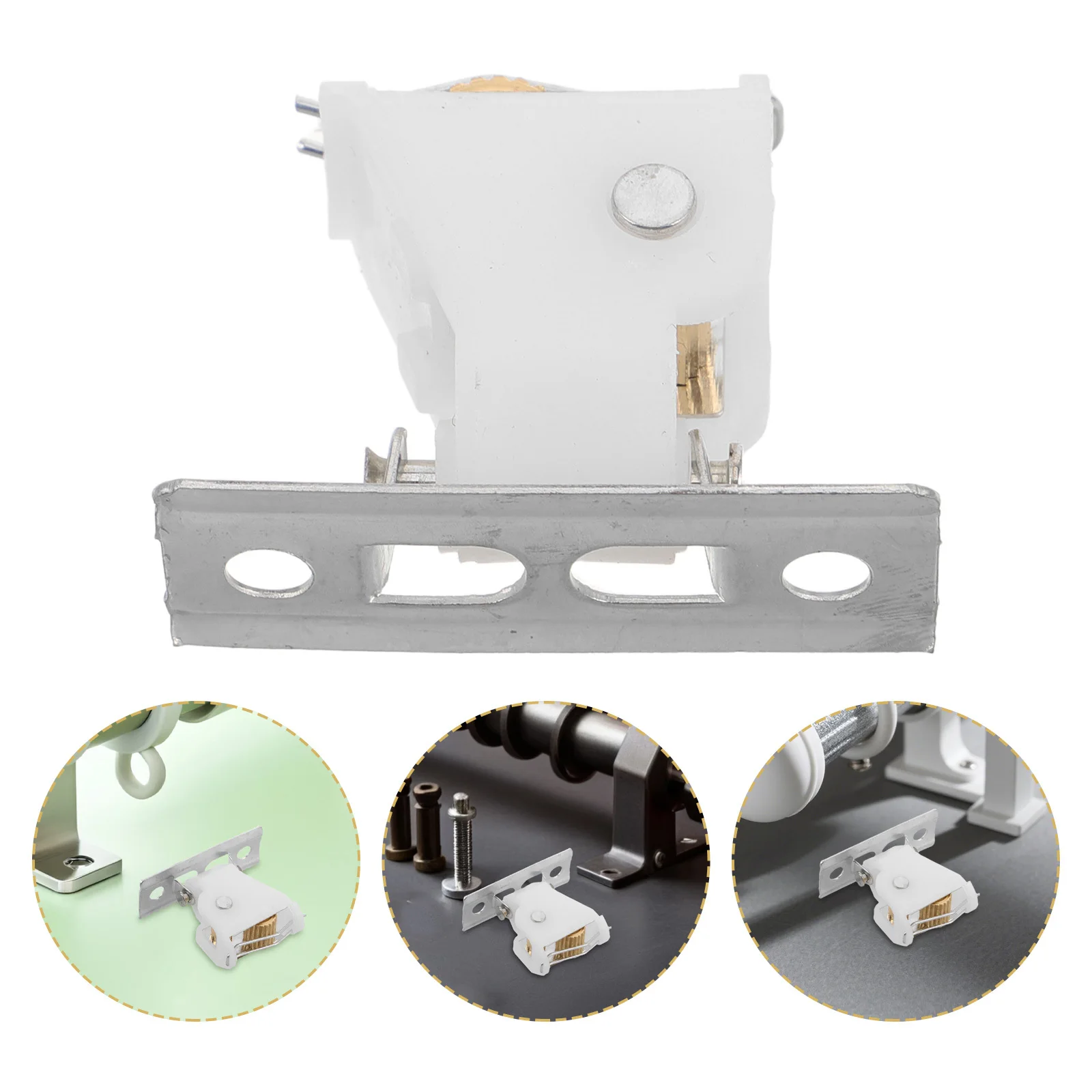 

8pcs Roman Shade Cord Pulleys White Plastic Cord Lock Replacement Smooth Lift System Operation Window Treatment Hardware