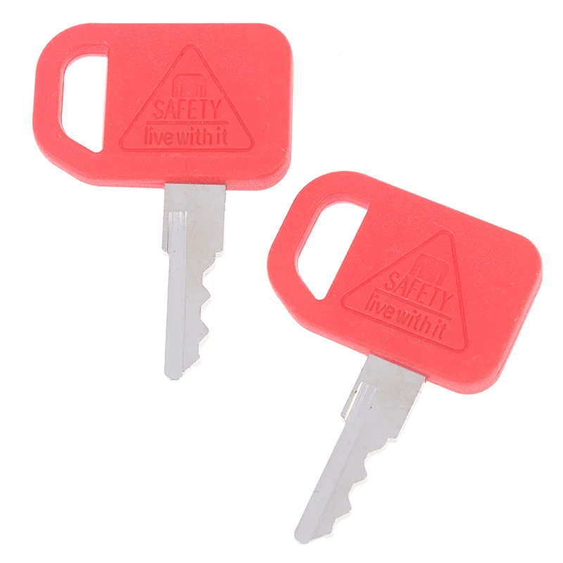 

2Pcs JDR Excavator Keys For John Deere AT195302 AR51481 600 Loaders Accessories