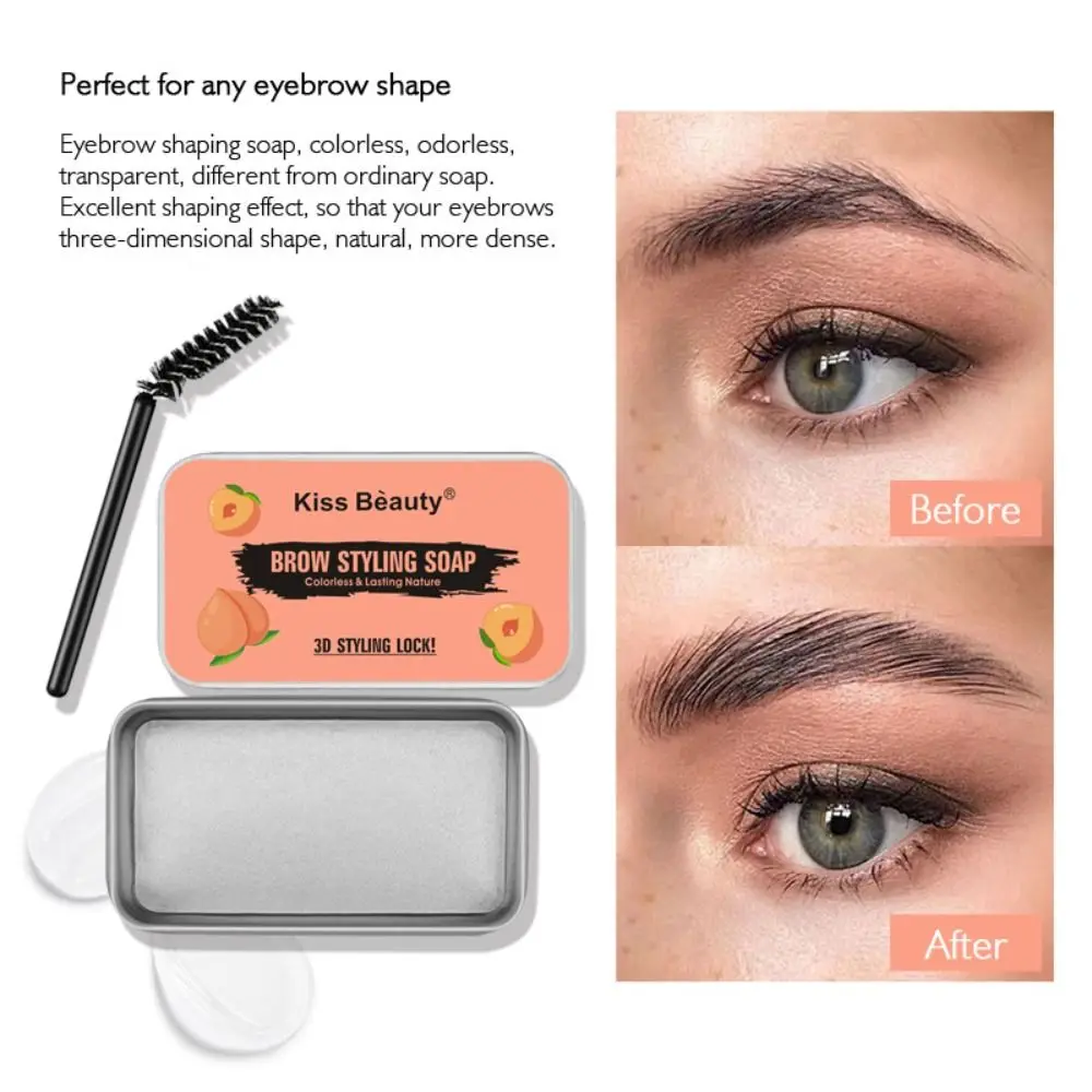 สําหรับ Brow เคลือบ Effect จัดแต่งทรงผม Eyebrow Gel พร้อมแปรงกันน้ํา Shaping Eyebrow Cream ไม่มีสารตกค้างใช้งานง่าย