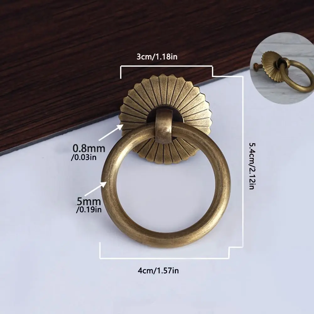Hardware Handle Pull Rings Pulls Ring Door Knocker Bronze Antique Drawer Knobs Drawer
