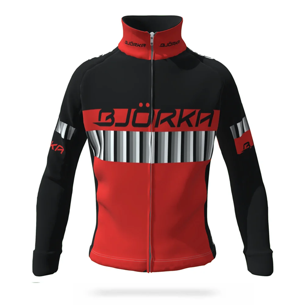 BJORKA Winter Men\'s Long Sleeve Thermal Fleece Warm Jackets Chaleco Ciclismo Hombre Cortavientos Hot Sale Bicycle Clothing 2022