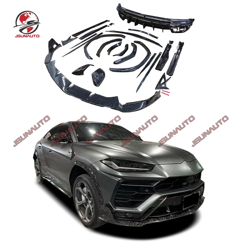 

Car Bumper MSY Style Forged Carbon Front Bumper Lip Rear Diffuser Wing Body Kit For Lambor URUS Fender Flare Side Panel