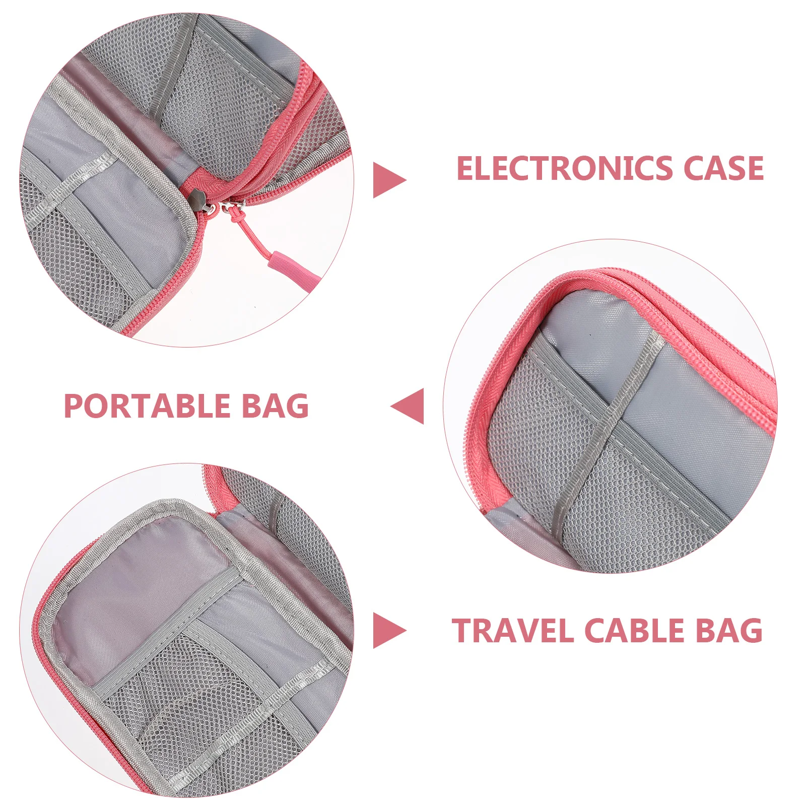 

Digital Storage Bag for Electronics Travel Cable Portable Travel Cable Bag Lightweight Case Holder Compact Design