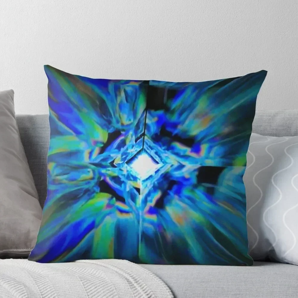 The slit-scan diamond tunnel Throw Pillow Sofa Cushion Cover Sofa Covers Luxury Sofa Cushions pillow