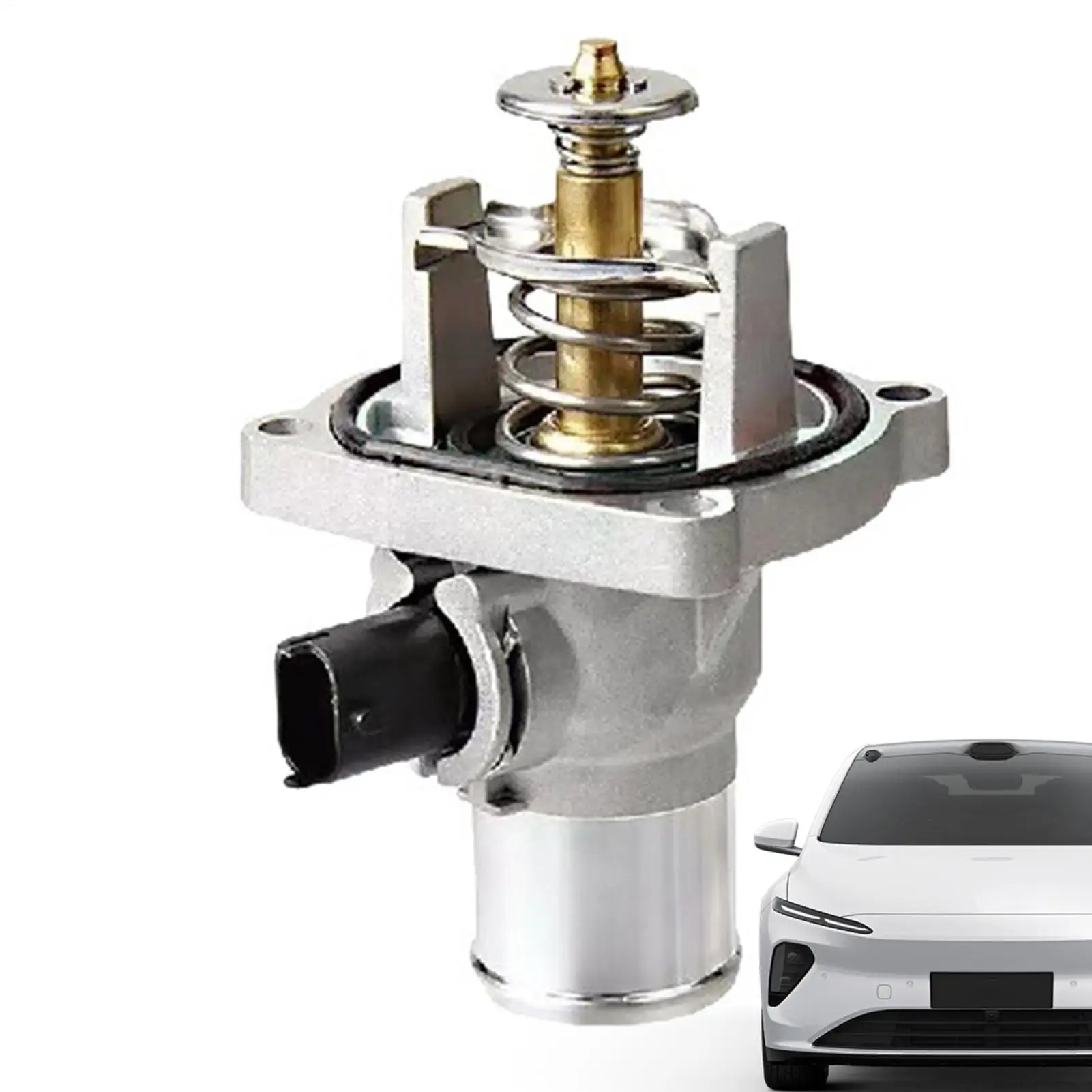 

Coolant Thermostat Coolant Thermostat Housing Precise Cooling System Replacement Radiator Sensor for Water Oil Car Truck