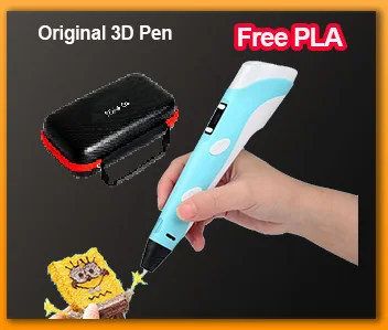 Kinder 3D Stift 3D Zeichnung Druck Stift LCD Bildschirm Power Adapter 40 Farben 200 M PLA Filament Kinder Jungen mädchen Geburtstag DIY Geschenk – Detail 3