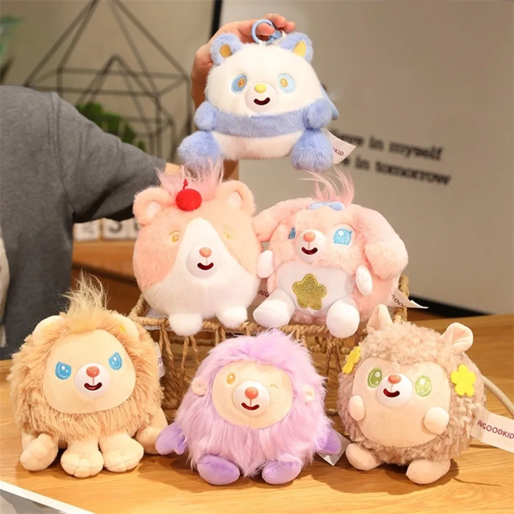 

Creative Stick Out Tongue Animal Plush Pendant with Sound Stuffed Plush Doll Pendant Soft Animal Plush Doll Keychain Kid Boys