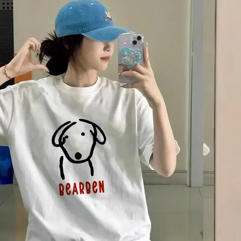 

Женская футболка больших размеров, одежда с короткими рукавами и графикой, свободный и повседневный, мягкий и удобный, дышащий, для занятий спортом на открытом воздухе