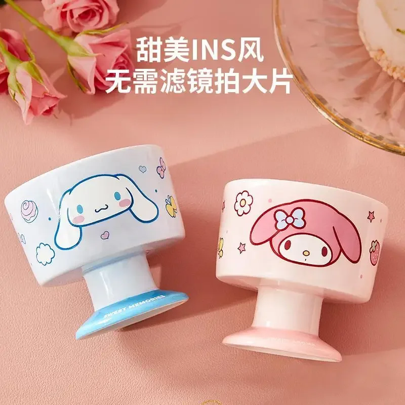 Sanrio My melody Cinnamoroll nuevo lindo patrón de dibujos animados con personalidad creativa moda para el hogar taza de cerámica resistente a altas temperaturas