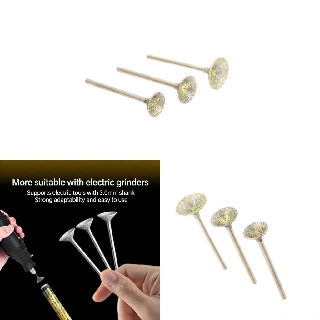 

M5TC 3pack Portable Pool Cue Maintenance Sand Tip Shaper Billiard Easy Hand Use for Home and Club Use
