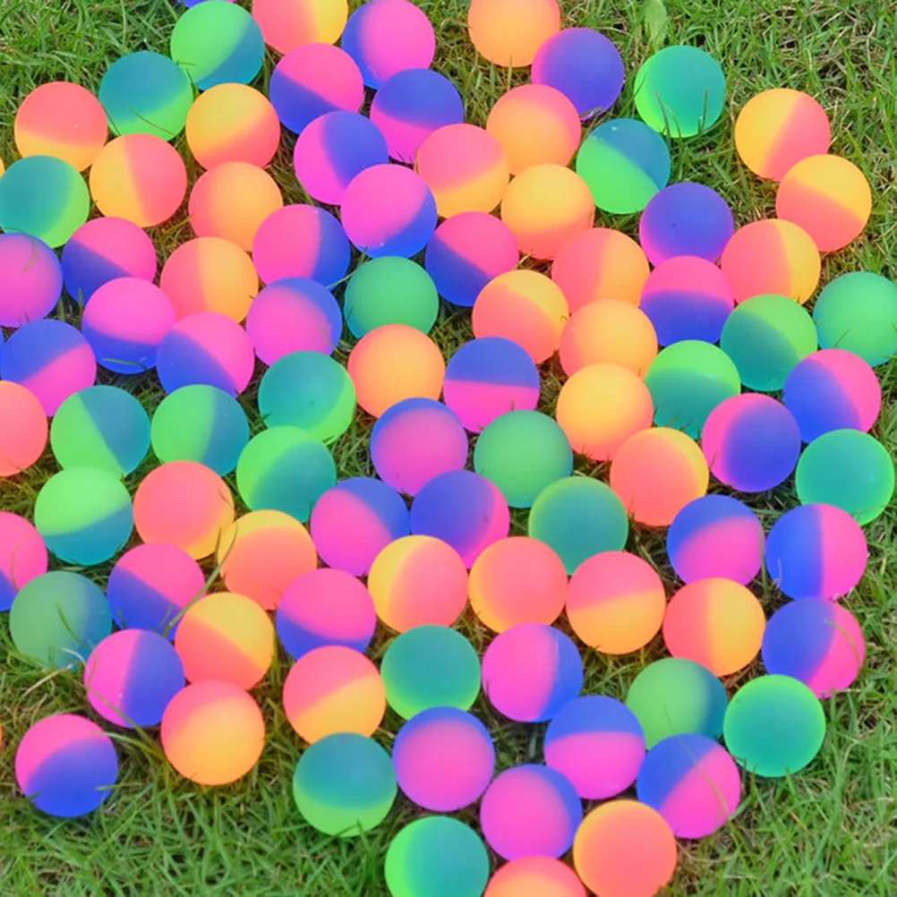 24 قطعة 32 مللي متر كذاب الكرة قسط مطاطا الاطفال مشرق مزدوج اللون العائمة اللعب كرة القفز للأطفال النشاط في الهواء الطلق #1